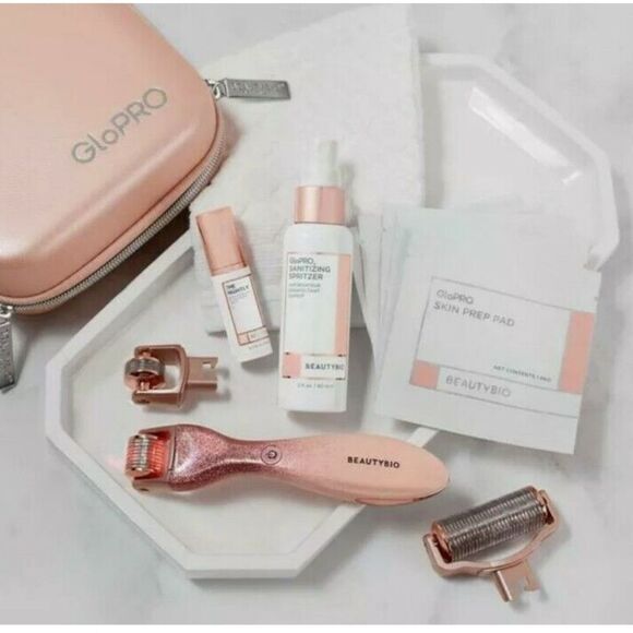 39 NWT 329.00 GLO PRO MICRO NEEDLING SET PINK - Picture 6 of 12